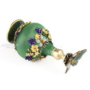 23ml Antique Butterfly Empty Crystal Metal Perfume Bottle Wedding Gift Art Decor