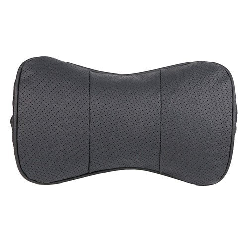 1 pc top layer leather car Headrest support neck/Auto seat safety pillow cowhide/ O SHI CAR pillow protection cervical spine