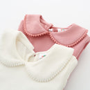 2022 Frühling Herbst 2-10 Jahre alt Baby Kinderkleidung Langarm Solide Reine Farbe Niedlichen Cartoon Kinder Mädchen Grundlegende T-Shirts