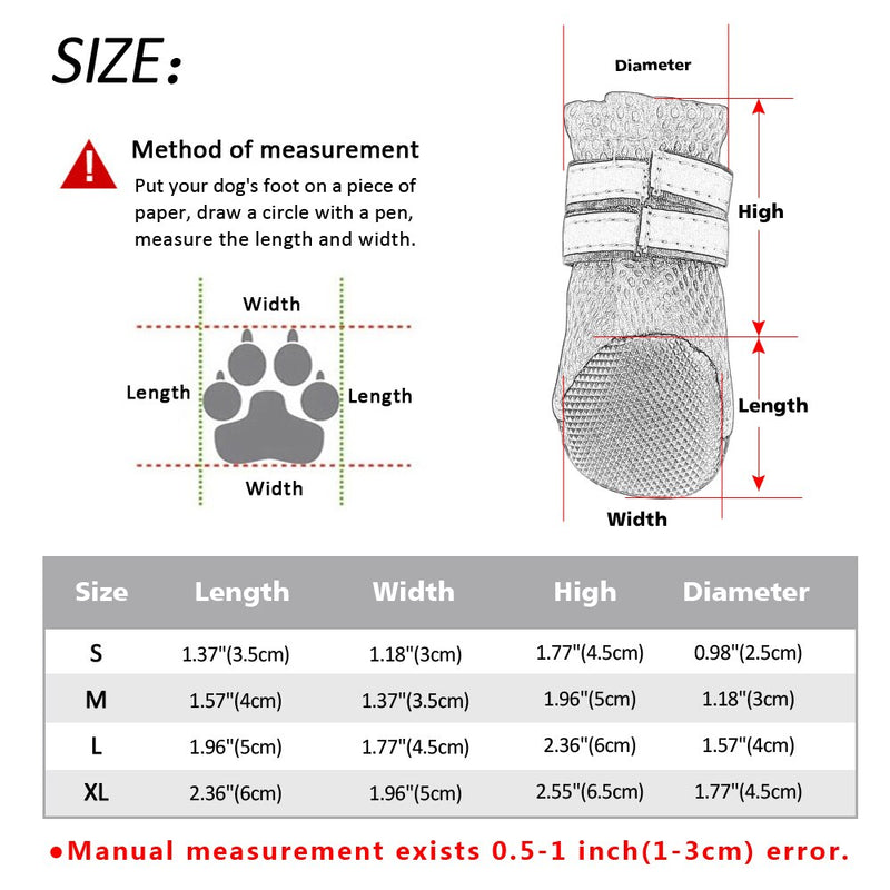 4 Stück kleine Hundeschuhe Welpenstiefel reflektierende rutschfeste Katzen Haustierschuhe Socken Sneaker Pfotenschutz für Chihuahua Yorkshire