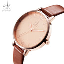 Shengke Women Watches Luxury Brand Wristwatch Leather Women Watch Fashion Ladies Geneva Quartz Clock Relogio Feminino New SK