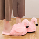 Winter schöne Haus Hausschuhe Chausson Schuhe Damen Flamingo Hausschuhe pantuflas unicornio pantoufle femme warme Baumwollschuhe hy24
