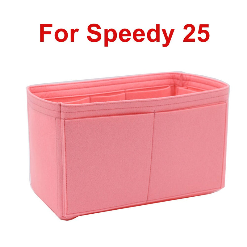 SPEEDY 25 30 35 Filz-Stoff-Einsatz-Taschen-Organizer, Make-up-Handtaschen-Organizer, Reise-Innengeldbörse, tragbare Kosmetiktaschen, nie voll