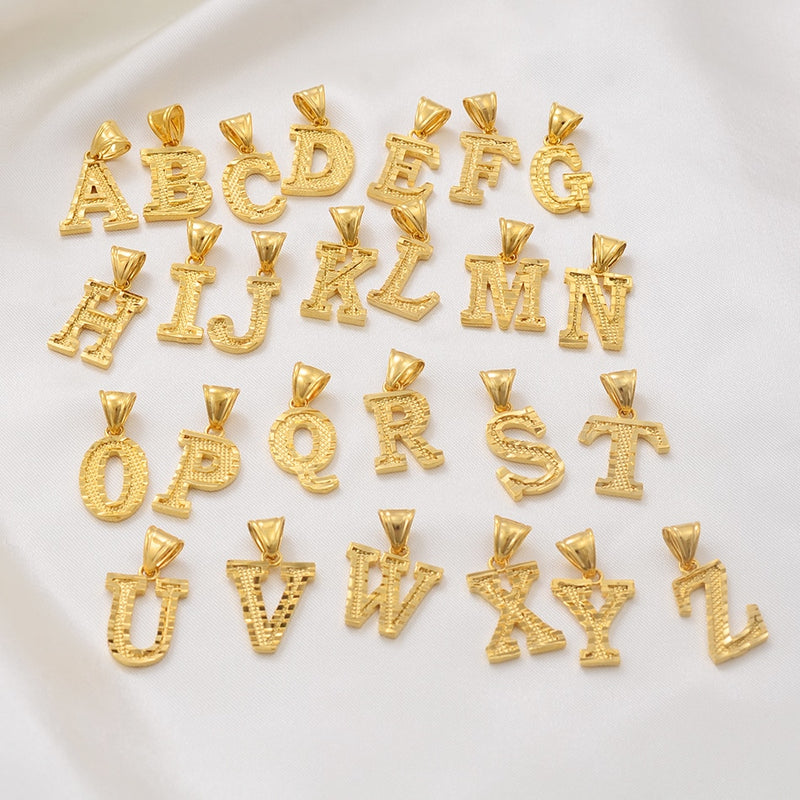 Anniyo AZ Kleinbuchstaben Halsketten Frauen/Mädchen Goldfarbe Anfangsanhänger Dünne Kette Englischer Buchstabe Schmuck Alphabet Geschenk