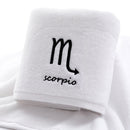 Thick Cotton Towel Set Face Bath Shower Towels Twelve Constellations Embroidery Large Bathroom Home for Adults toalha de banho