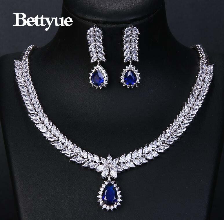 Bettyue Charming Fashion Elegance Cubic Zircon Multicolor Europe And America Style Wholesale Jewelry Sets Women Noble Ornament