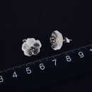 Lotus Fun Real 925 Sterling Silver Earrings Natural Crystal Gems Fine Jewelry Flower in the Rain Stud Earrings for Women Brincos