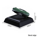 Negro PU cuero joyería anillo pendientes soporte conjunto joyería colgante collar cadena gargantillas pantalla busto brazalete Organzier