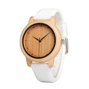 BOBO BIRD Damenuhren Damen-Luxusuhren aus Bambusholz Silikonarmbänder Relojes mujer marca de lujo Tolle Geschenke für Mädchen