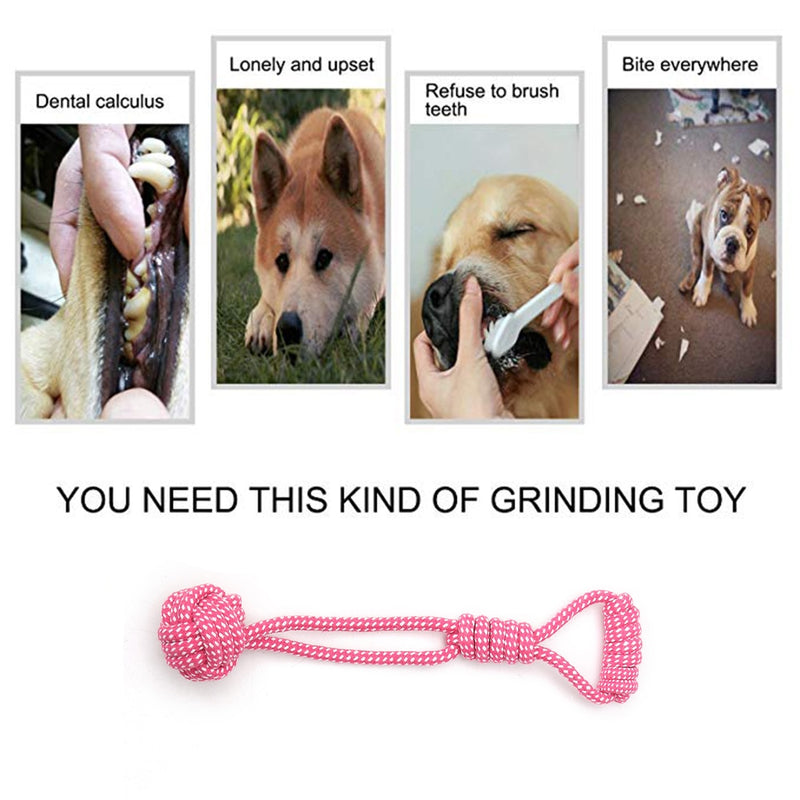 Cotton Rope Dog Interactive Toy  for Large Small Dogs Outdoor Teeth Clean Durable Dog Chew Ball Toys Labrador Juguete para Perro