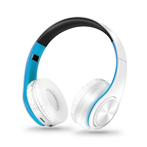 Auriculares estéreo HIFI Auriculares Bluetooth Auriculares de música FM y soporte Tarjeta SD con micrófono para móvil Xiaomi Iphone Sumsamg Tablet