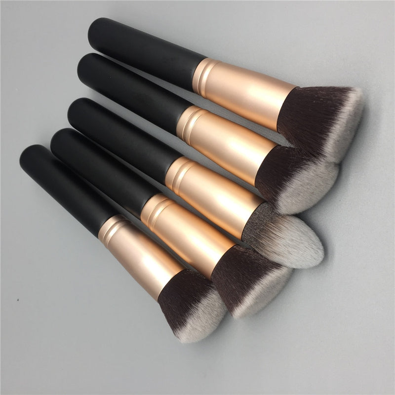 14-teiliges Make-up-Pinsel-Set für Foundation-Puder, Rouge, Lippen, Augenbrauen, Lidschatten, Eyeliner-Pinsel, kosmetisches Werkzeug