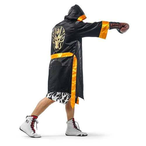The Ring Monarch | Adult Championship Boxing Robe with Gold Belt
