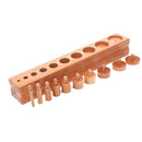 Montessori-Noppenzylinder, Blockbuchsen, sensorische Materialien für Kinder, visuelles Erlebnis, Lerngeräte aus Holz
