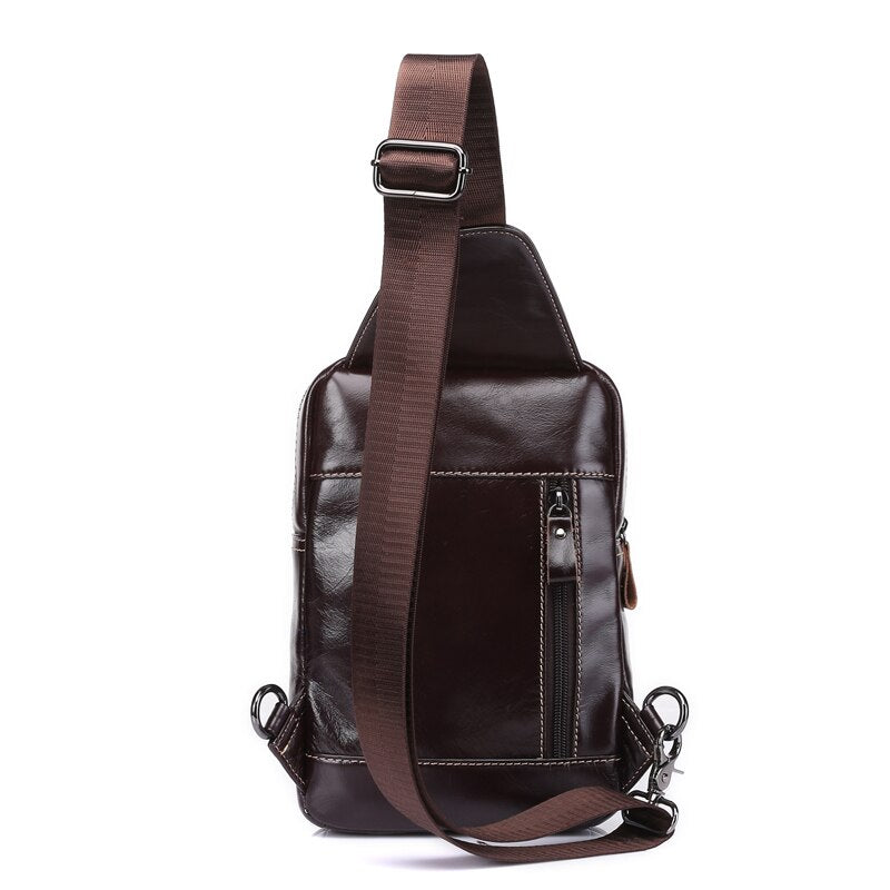 WESTAL, bolso bandolera de cuero genuino para hombre, bolso de mensajero, bolsos de hombro para hombre, mochila de viaje, bolsos cruzados de diseñador de verano