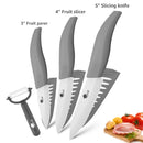 Knives set Ceramic Knife set 3 4 5 6 inch Zirconia Ceramic Black and white Blade Cooking Paring Fruit Chef Knives