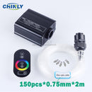 16W RGB Fiber Optic Star Light Ceiling Kit LED Lights Engine RF Touch Control 2m 3m 4m Optical Fiber Cable