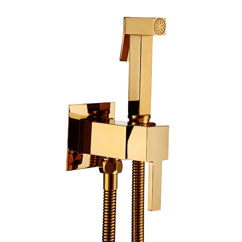 Smesiteli Toilet Brass Bidet Spray Shower Bidet Set Copper Valve Bathroom Bidet Shower Sprayer Wall Mounted Tap Mixer