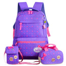 Mochilas escolares para niños, Mochila con estampado para adolescentes y niñas, mochilas escolares, 3 unidades/juego, Mochila de viaje para niños, bolso de hombro bonito