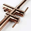 Badezimmer Dusche Umsteller Auslauf Mischbatterie Messing Badewanne Bodenstehender Wasserhahn Wasserhahn Wasserhahn Rose Gold für Badewanne 10 Jahre Garantie