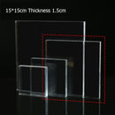 Square Solid Acrylic Display Stand Cabinet Shop Retail Jewellery Watch Art Counter Display Riser Block Clear Black Frosted White