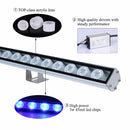 Populargrow 54W/81W/108W Led Aquarium Light with Only 470nm Blue Spectrum Strip Light Beautiful Your Coral Reef Fish Tank Lamp
