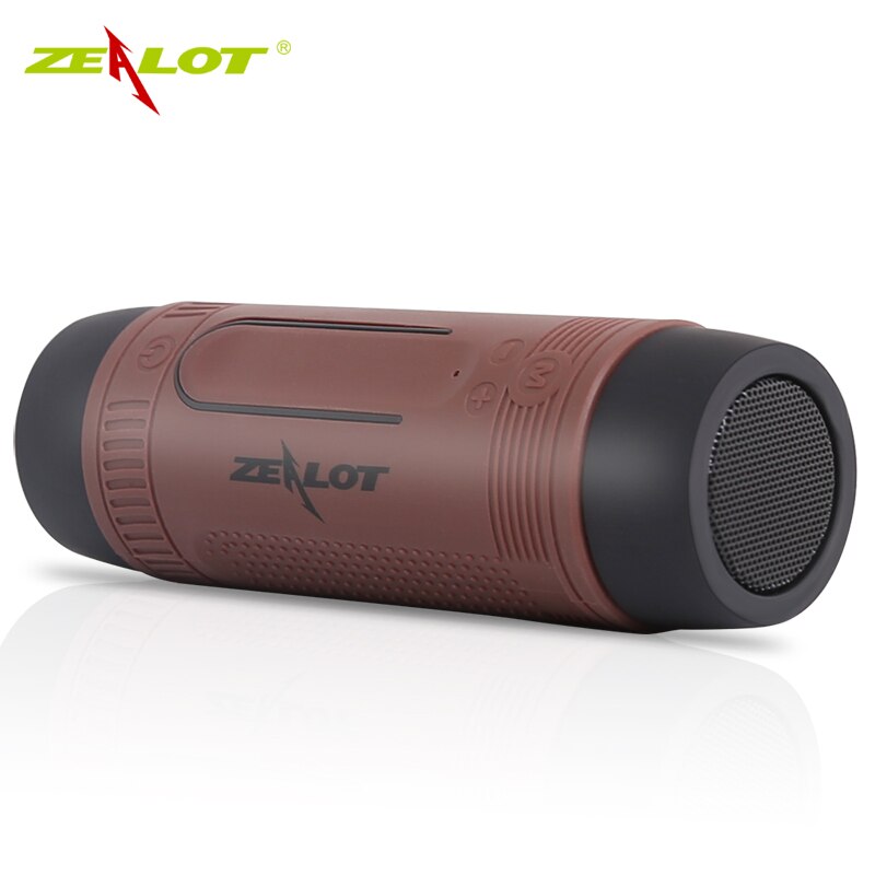 Zealot S1 Bluetooth Speaker Outdoor Bicycle Speaker Portable Waterproof Wireless Speaker Support TF card+ Flashlight +Bike Mount