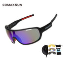 COMAXSUN Polarized Cycling Glasses Bike Riding Protection Goggles Driving  Fishing Outdoor Sports Sunglasses UV 400 3 Lens