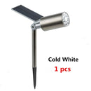 Luz solar de jardín a prueba de agua IP65 Foco solar para exteriores Lámpara de paisaje Sunpower inalámbrica para camino de entrada de jardín