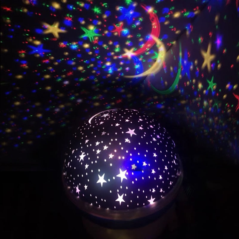 Novelty Luminous Toys Romantic Starry Sky LED Night Light Projector Battery USB Night Light Creative Birthday Toys For Children