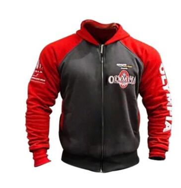 2019 nuevo OLYMPIA hombres gimnasios sudaderas Fitness culturismo sudadera cremallera ropa deportiva hombre entrenamiento chaqueta con capucha ropa