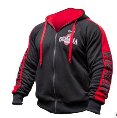 2019 nuevo OLYMPIA hombres gimnasios sudaderas Fitness culturismo sudadera cremallera ropa deportiva hombre entrenamiento chaqueta con capucha ropa