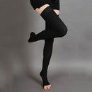 Unisex Knee-High Medical Compression Stockings Varicose Veins Open Toe Stockings