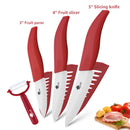 Knives set Ceramic Knife set 3 4 5 6 inch Zirconia Ceramic Black and white Blade Cooking Paring Fruit Chef Knives