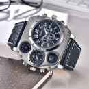 Oulm 1349 New Sport Watches Men Super Big Large Dial Male Quartz Clock Decorative Compass Luxury Men&