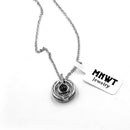 MNWT Rose Gold 100 languages I love you Projection Pendant Necklace Women Love Memory Wedding Necklace