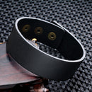 2022 Modeschmuck Vintage glatte glänzende Lederarmband Charme Schmuck Armbänder Armreifen Manschette Armband Männer Pulsera Hombre