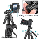 Neewer Camera Tripod Portable 56 inches/142cm Aluminum 3-Way Swivel Pan Head+Carrying Bag for Canon Nikon Sony DSLR Camera