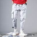 New Harajuku Cotton Multi-Pockets Style Fashion Cargo Pants Men Autumn Hip Hop Streetwear Casual Elastic Trousers Camo
