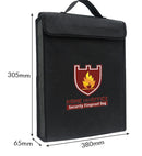 Fireproof Money Document File Bag Pouch Cash Bank Cards Passport Valuables Organizer Holder Safe Storage