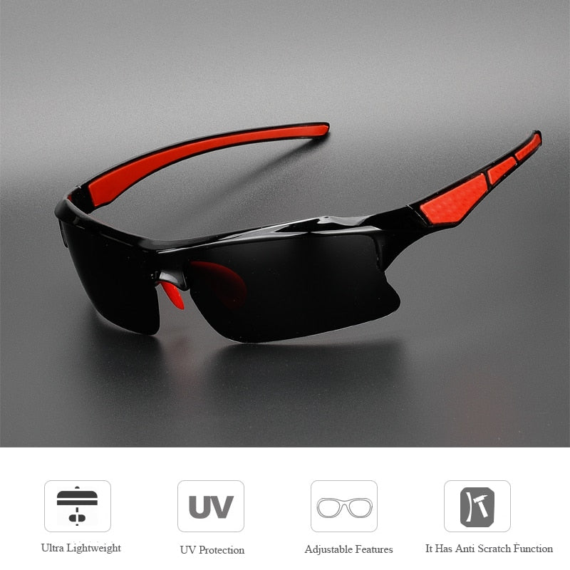 COMAXSUN Polarized Cycling Glasses Professional Bike Eyewear  Bicycle Goggles Outdoor Sports Sunglasses UV 400 STS302R