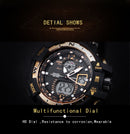 SMAEL Sport Watch Men Big Dial LED Digital Quartz Wrist Watches Men&