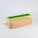 Boowan Nicole Silicone Soap Mold for Soap Making 800g Loaf Mould Silicone Liner with Wooden Box Soap Making Supplies