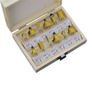 Juego de brocas para enrutador de 12 Uds., cortador de madera 1/4, molino de vástago de carburo, recorte de carpintería, herramientas de corte para tallado y grabado