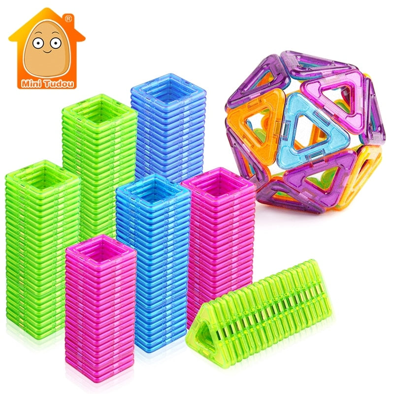 52-106PCS Mini Magnetic Blocks Educational Construction Set Models &amp; Building Toy ABS Magnet Designer Kids Magnets Game Gift