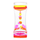 1PC Single Color Timer Sandglass Floating Liquid Oil Acrylic Hourglass Waist Shape Oil Liquid Motion Bubble Desk Toys Gift Decor