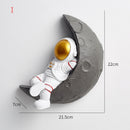Nordic Wall Decoration Astronaut Resin Wall Shelves Home Decor 3D Astronaut Figurines For Living Room Bedroom Wall Hanging Decor