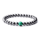 Cool Weight Loss Magnetic Therapy Bracelet Health Care 6mm Beads Hematite Bracelet Natural Stone Moonstone Charm Jewelry Pulsera