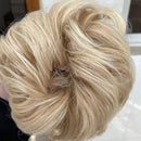 Tinashe Beauty banda elástica con cabello desordenado moño Scrunchy Chignon con banda elástica Messi postizos Donut para mujeres y niños