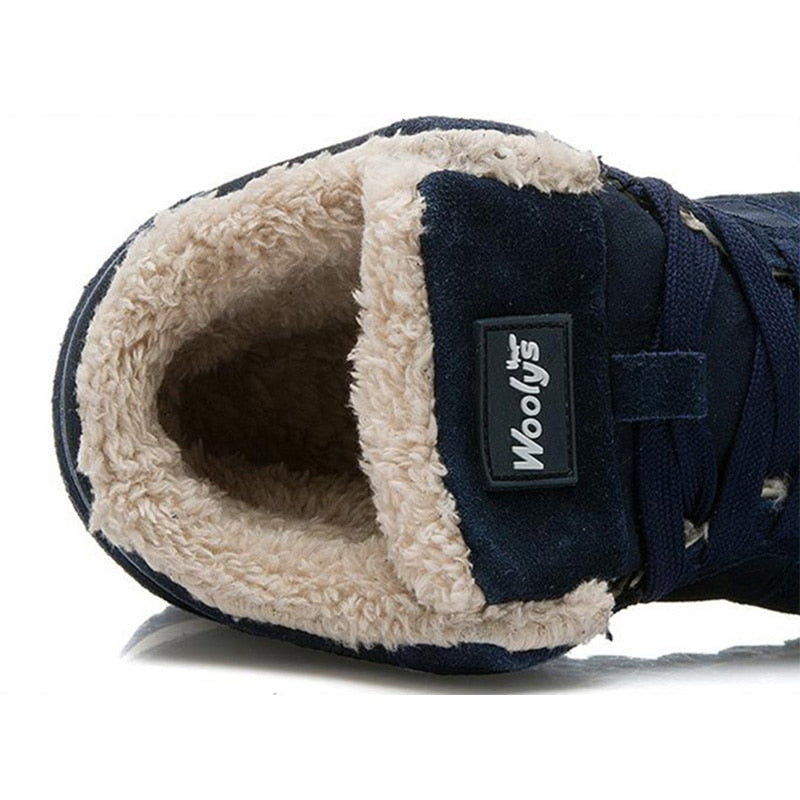 Herren Stiefel Herren Winterschuhe Mode Schneestiefel Schuhe Plus Size Winter Sneakers Ankle Herrenschuhe Winterstiefel Schwarz Blau Schuhe